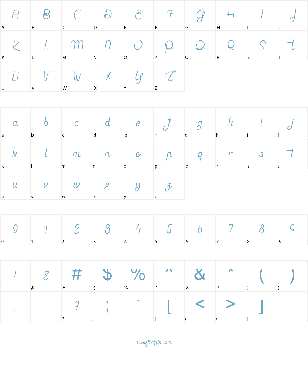 J'aime bien le Dimanche ! Font Character